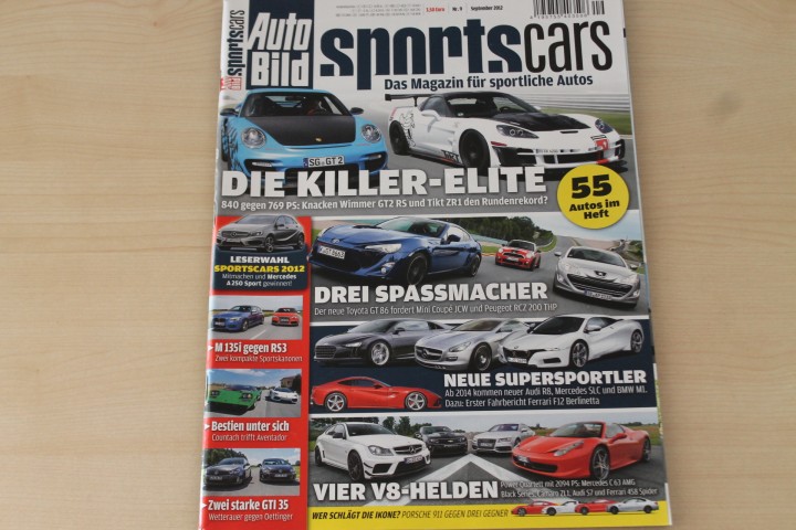 Deckblatt Auto Bild Sportscars (09/2012)